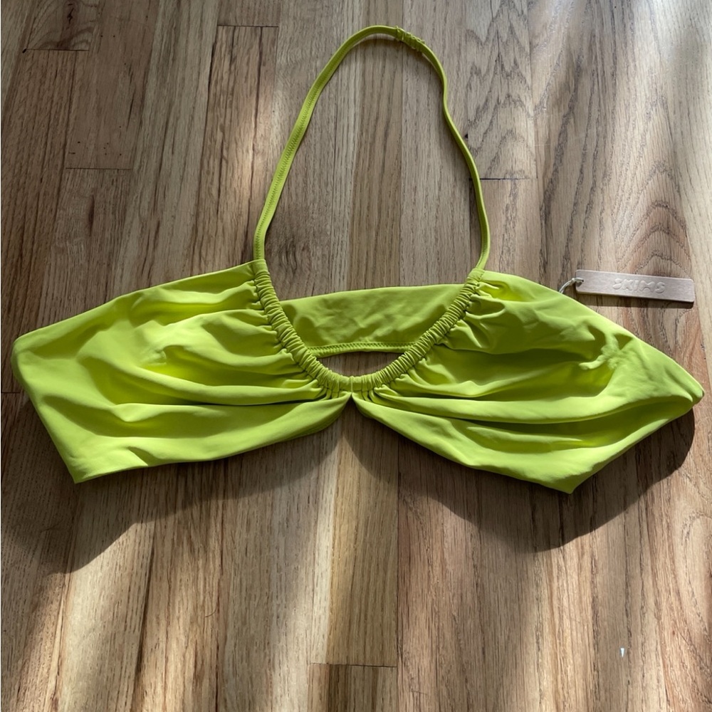 Skims Citrus Signature Swim Halter Bikini Top NWT